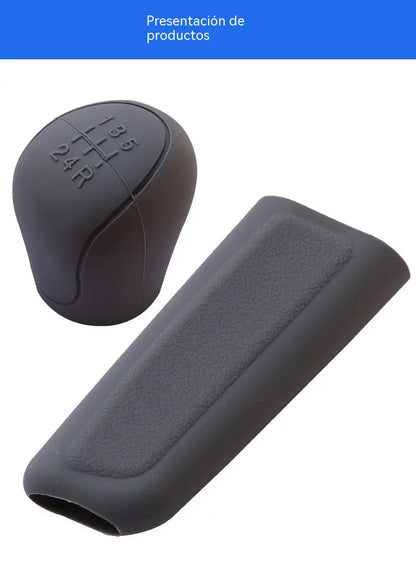 2 juegos por 26 euros【Fuelle de la palanca de cambios*2 + funda del freno de mano*2】 ✨ Ajuste universal: dale a tu coche un aspecto renovado con esta funda de silicona para la palanca de cambios 🚘