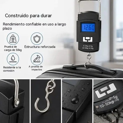 ¡Compra 1 y llévate 1 gratis! ‼️‼️Mini báscula electrónica portátil de 50 kg para equipaje.