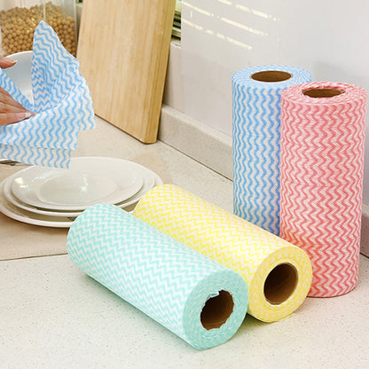 4 artículos 28€【Cuatro rollos pueden durar más de un año.】Rollo de paños de limpieza multiusos reutilizables