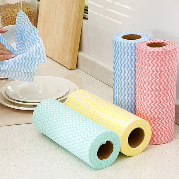 4 položky 600 Kč【Čtyři role vydrží déle než rok.】Role opakovaně použitelných víceúčelových čisticích utěrek