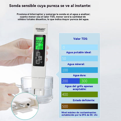 💧Medidor de calidad de agua 3 en 1 TDS