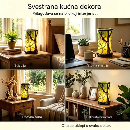 🍃✨ Sanjiva svjetiljka u obliku šumskog lista | Osvijetlite svoj dom prirodnim šarmom