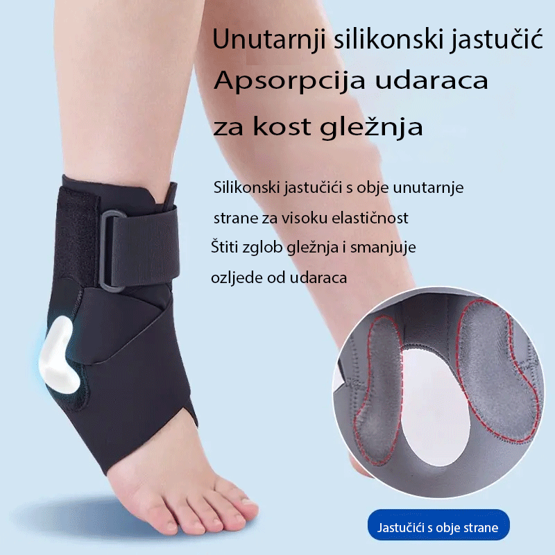 🛡️【Za sportaše】Ortopedska ortoza za gležanj – snažna potpora, podesivi pritisak i prozračna udobnost. Idealna za sportsku zaštitu i svakodnevno nošenje! ✨