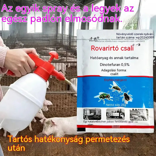 【30%OFF】【10 csomag】🦟 Kifejezetten szúnyogok és legyek irtására tervezték gazdaságokban, egyetlen csomaggal elpusztíthatja a bolhákat/szöcskéket/csótányokat/legyeket/szúnyogokat!
