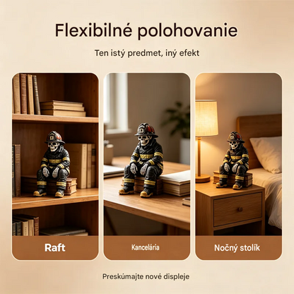 💀🚒Figúrka lebky hasiča