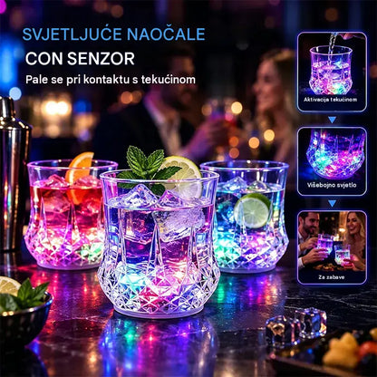 ✨💎Set kristalnih čaša s LED svjetlom koje se aktivira tekućinom🥂