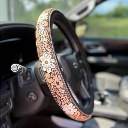 Funda universal para volante de coche vaquero retro del oeste