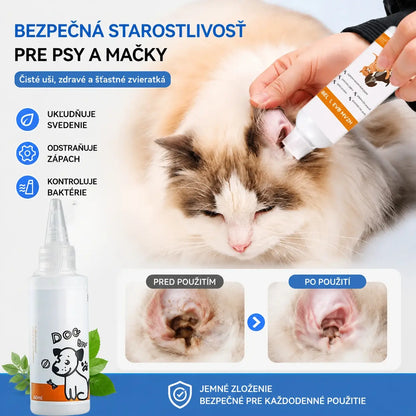 【Kúpte 1 a získajte 1 zadarmo】2 položky za 20 eur🎉 Čistiaci roztok pre uši psov a mačiek