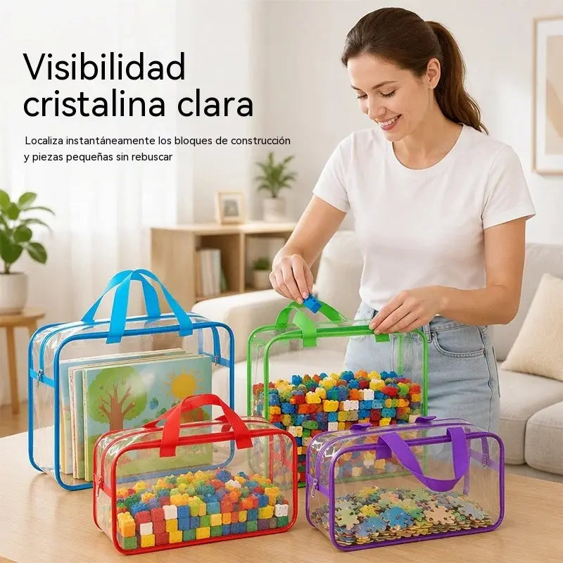 Compra 1 y llévate 1 gratis. Bolsa de almacenamiento de PVC transparente.