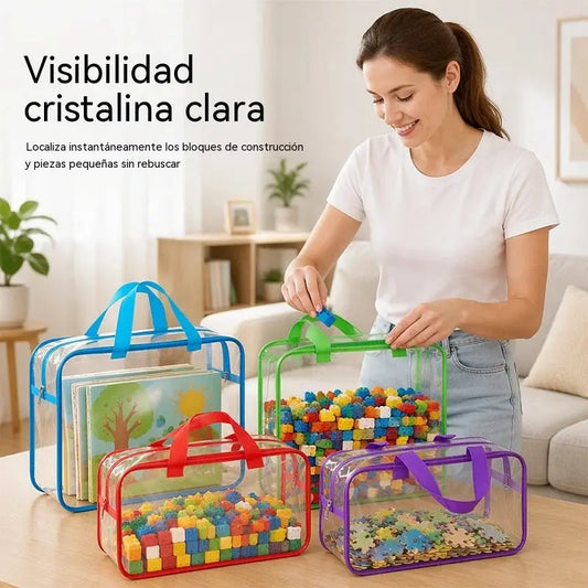 Compra 1 y llévate 1 gratis. Bolsa de almacenamiento de PVC transparente.