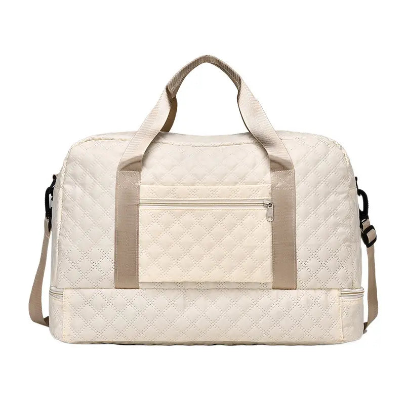 🔥Elegante bolsa de viaje de gran capacidad con diseño de separación para uso húmedo y seco, adecuada para yoga y fitness.