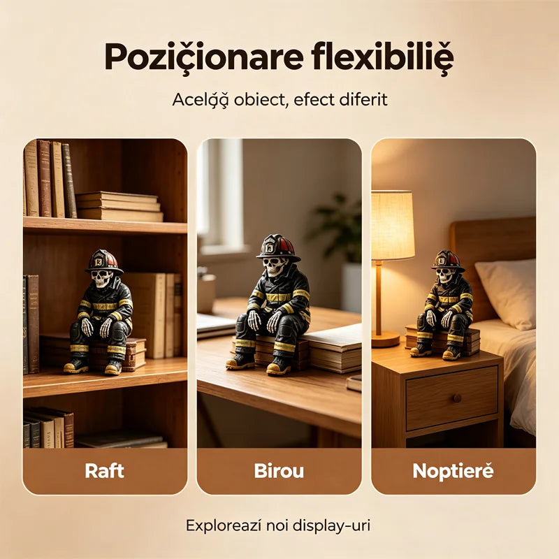 💀🚒Figurica lubanje vatrogasca