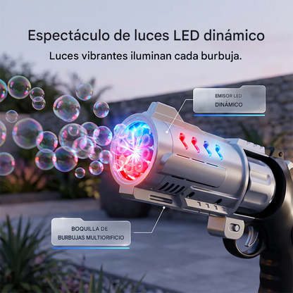 🔫Revólver eléctrico de juguete con burbujas para exteriores para niños