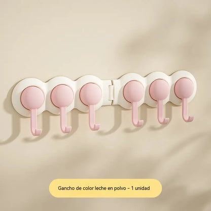 😆😆Diseño con rotación de 180°: ganchos de esquina con capacidad de carga de alta resistencia sin necesidad de taladrar.