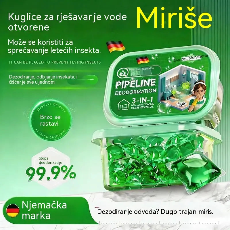 2 pakiranja (100 tableta) za 24 € – 🔥🎉 Razgrabljene su! Kupilo ih je 30.000 ljudi 🎉. Bio-enzimske kapsule za uklanjanje neugodnih mirisa iz odvoda.
