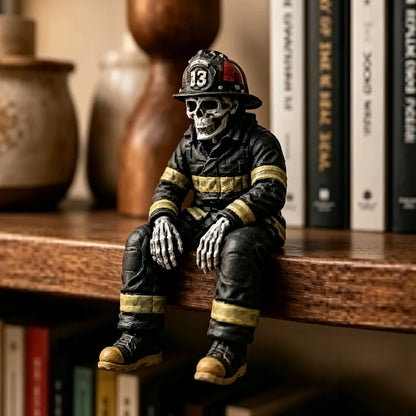 💀🚒Figura de calavera de bombero