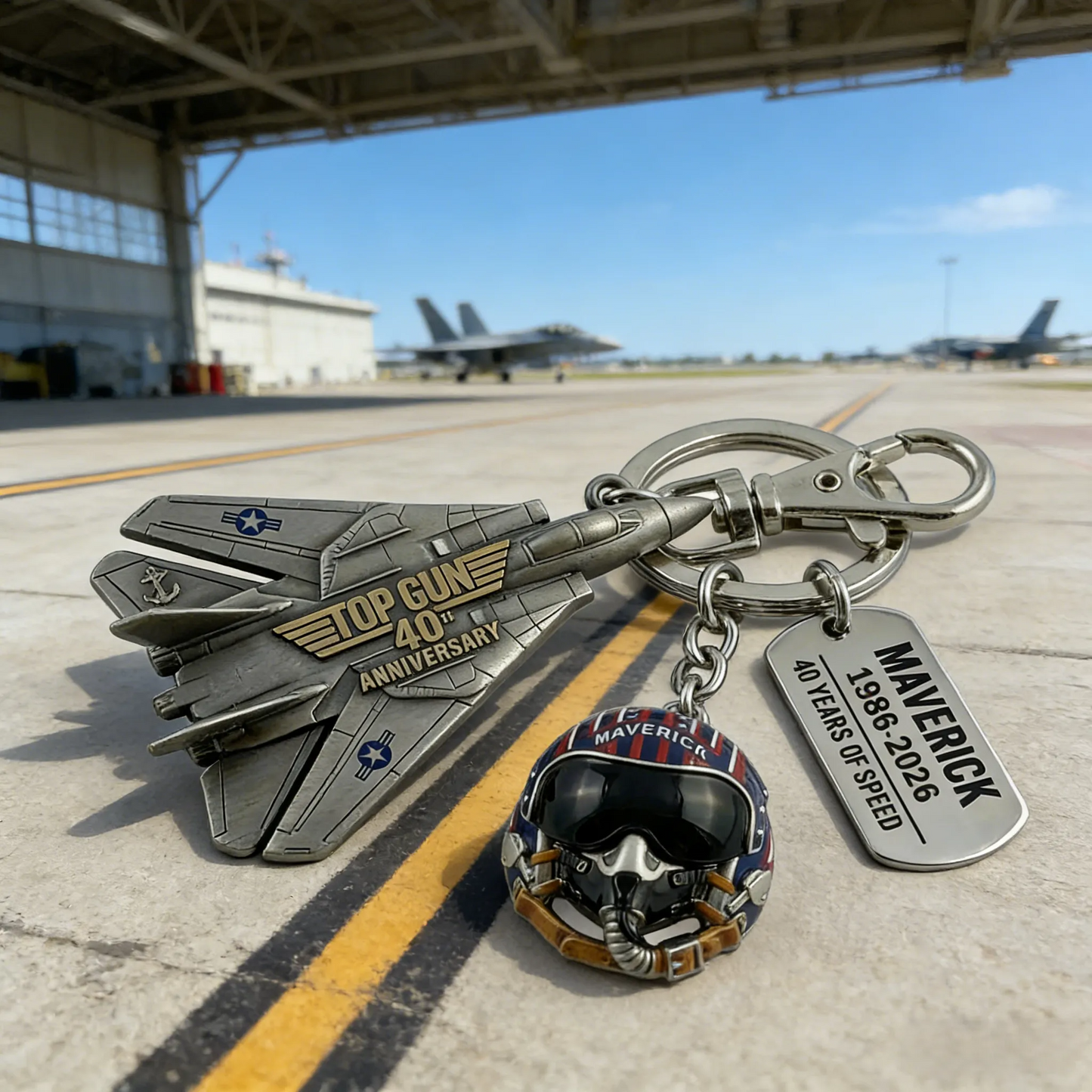 Top Gun 40. évfordulós kulcstartó