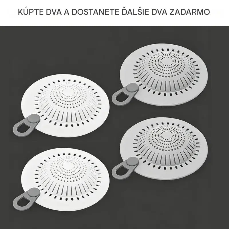 【4 kusy】Silikónové sitko do drezu - lapač vlasov