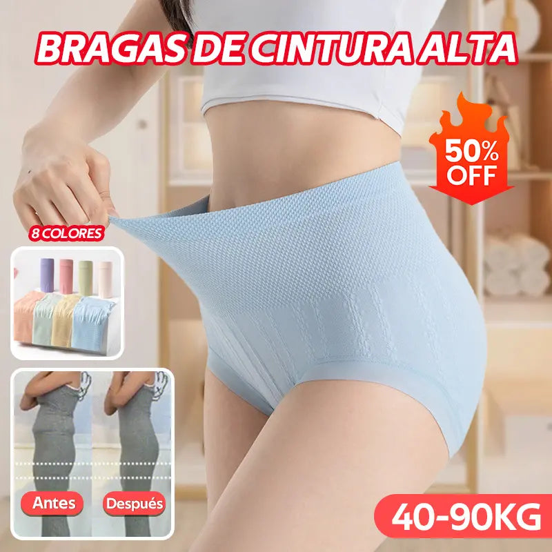 【40-100kg】🔥Zadnji dan - 50% popusta - Antibakterijske gaćice visokog struka za kontrolu trbuščića