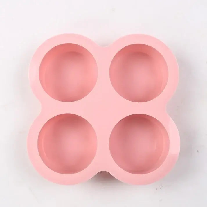 📢📢 2 piezas 24€ ⏰Molde de silicona cilíndrico y redondo de 4 cavidades (4 pulgadas) para repostería creativa: ideal para tartas arcoíris y pizzas.