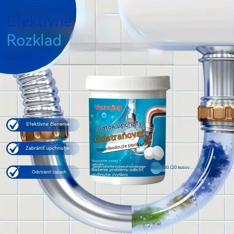 🔥【Kupte 1, dostanete 1 zdarma】 ❤️ Výkonné šumivé čistící tablety, které rychle rozpouštějí ucpání způsobené mastnými vlasy a uvolňují ucpané odtoky; zároveň deodorují a mají antibakteriální účinky.