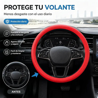Funda protectora para el volante del coche
