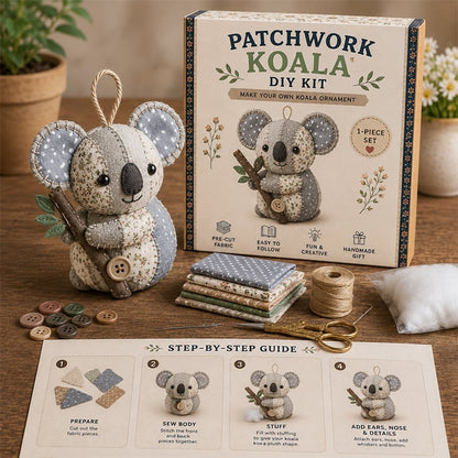 🧵Kit de animales de patchwork para hacer tú mismo: crea tus propios animales adorables