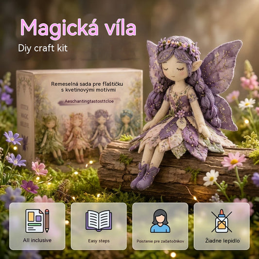 🌸50% zľava - Šijacia séria Fairy Tale - Sada patchworkových víl pre domácich majstrov✨👼